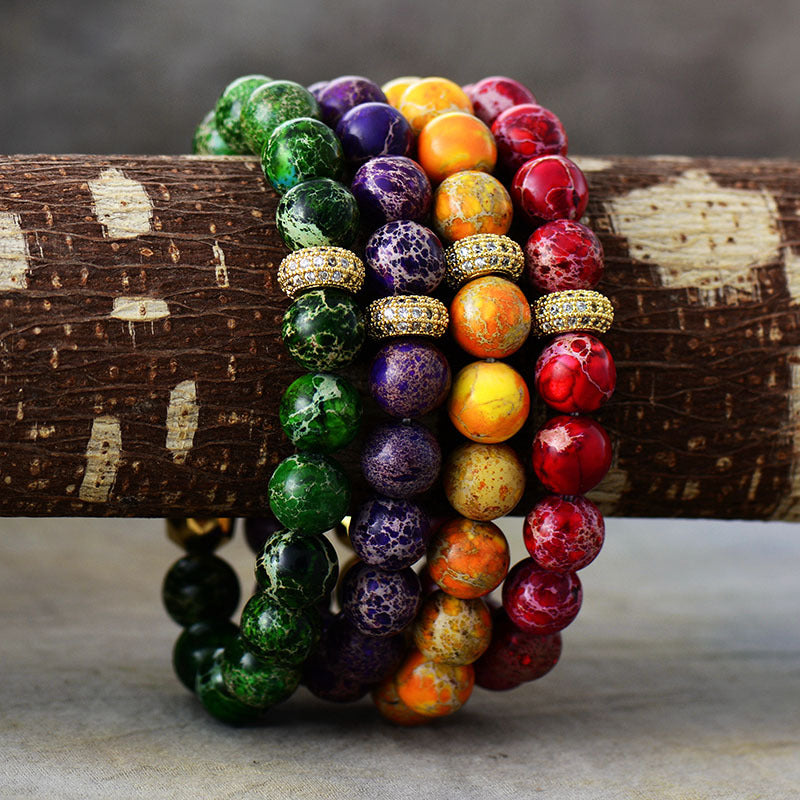 Natural Stone Beaded Bracelet - Laazaar