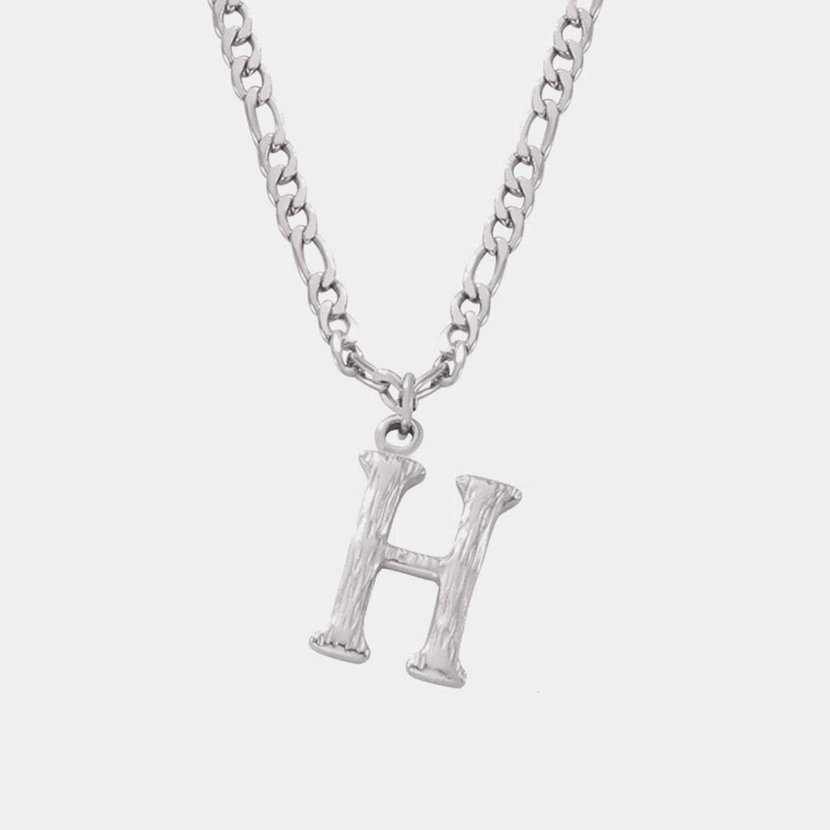 Titanium Steel Letter Pendant Necklace - Laazaar