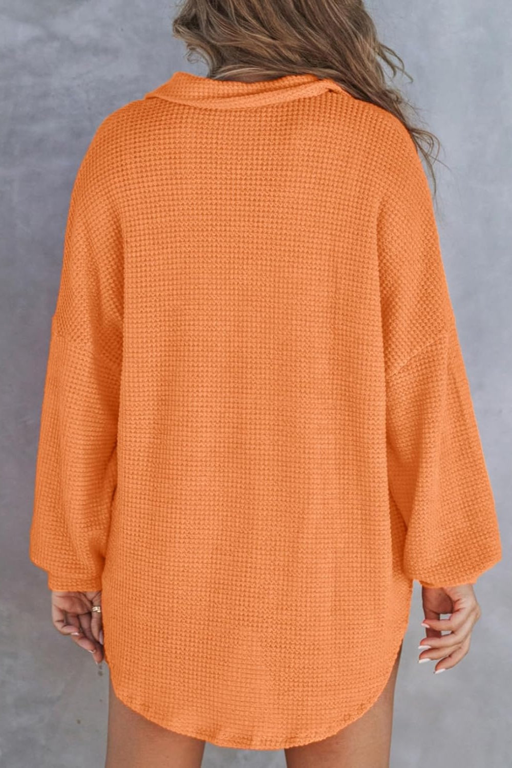 Half Button Long Sleeve Sweatshirt - Laazaar