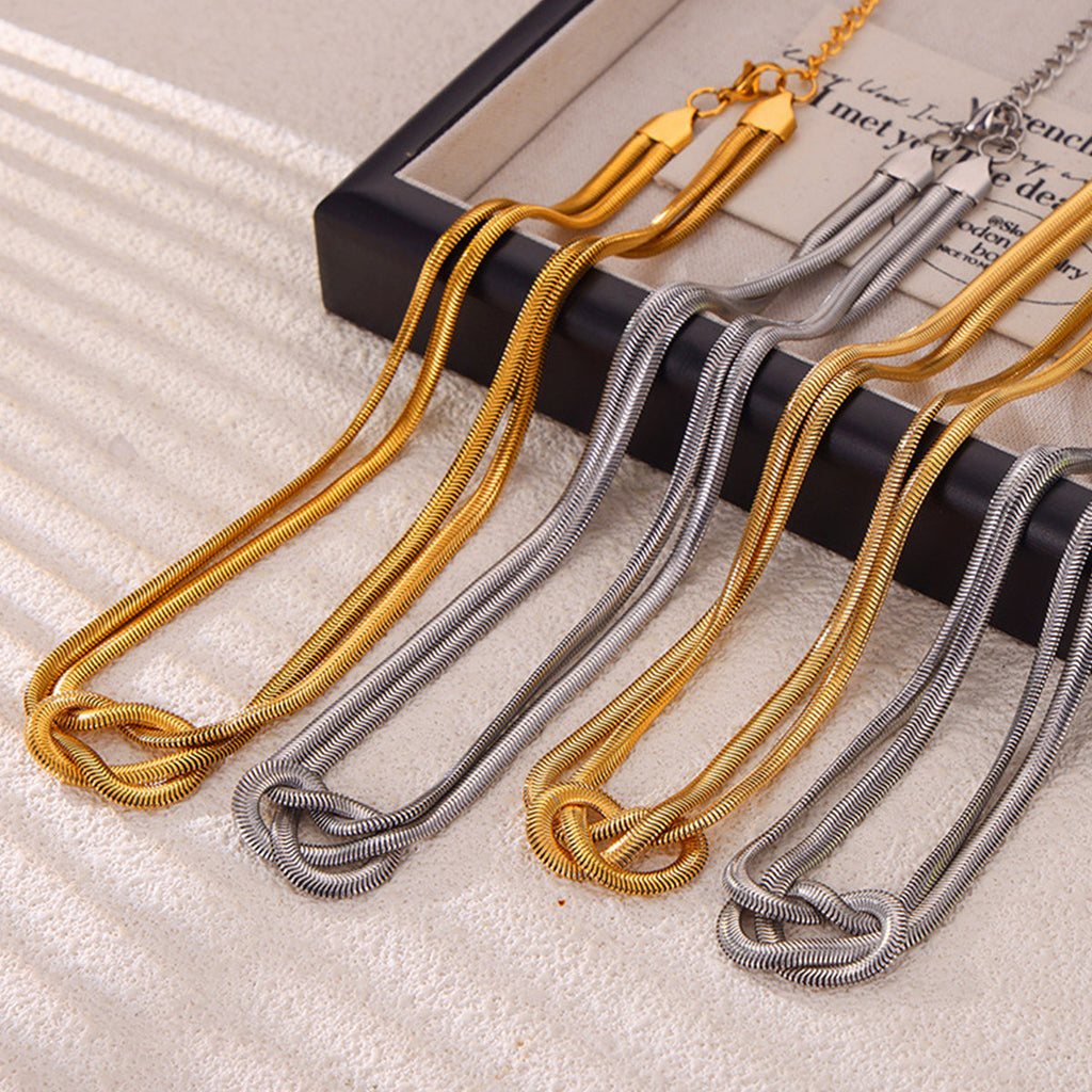 Titanium Steel Knot Necklace - Laazaar