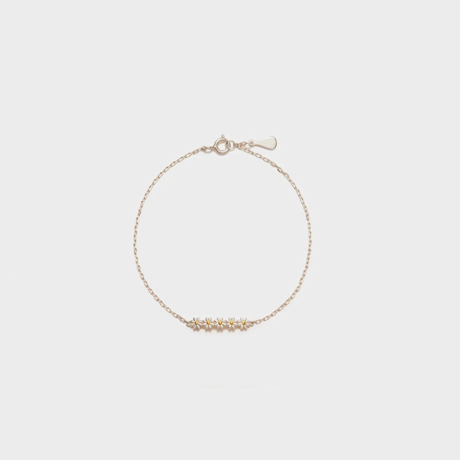 Daisy Shape Spring Ring Closure Bracelet - Laazaar