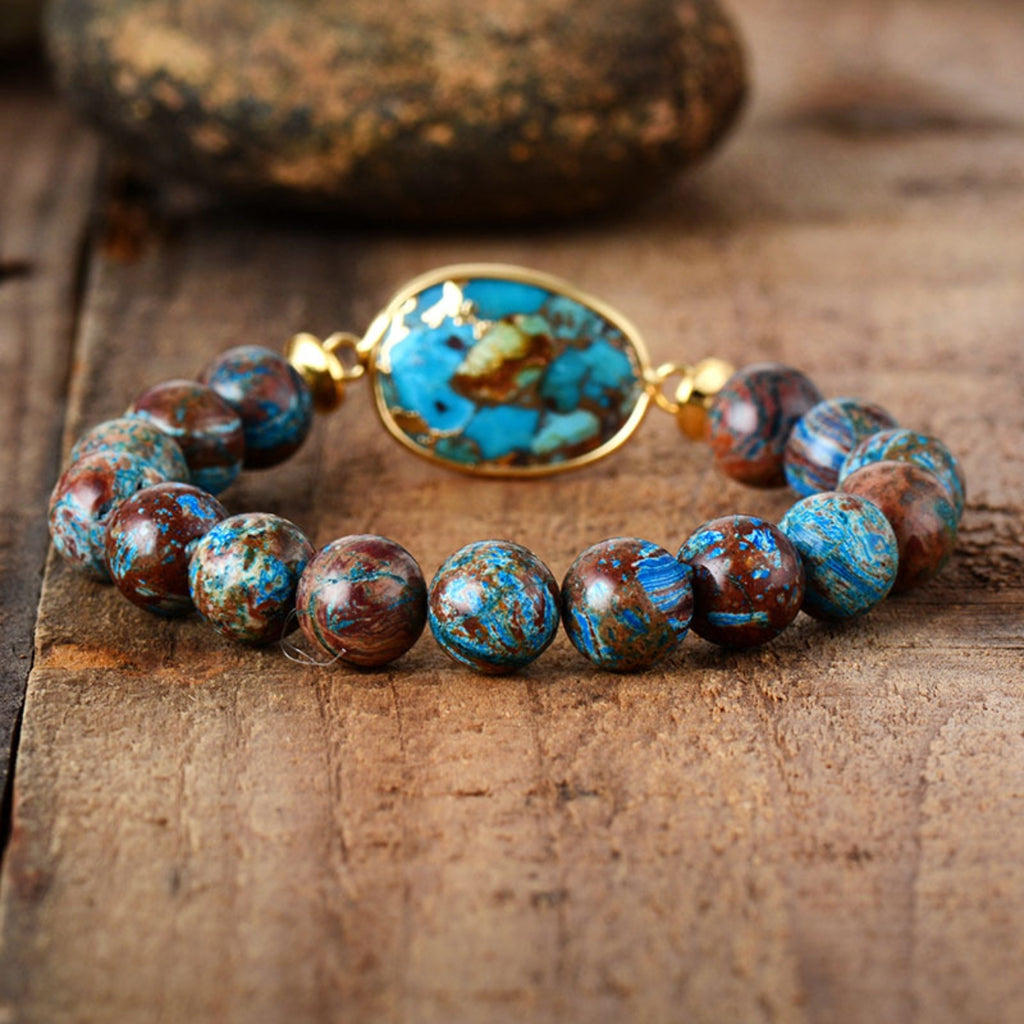 Natural Stone Beaded Bracelet - Laazaar