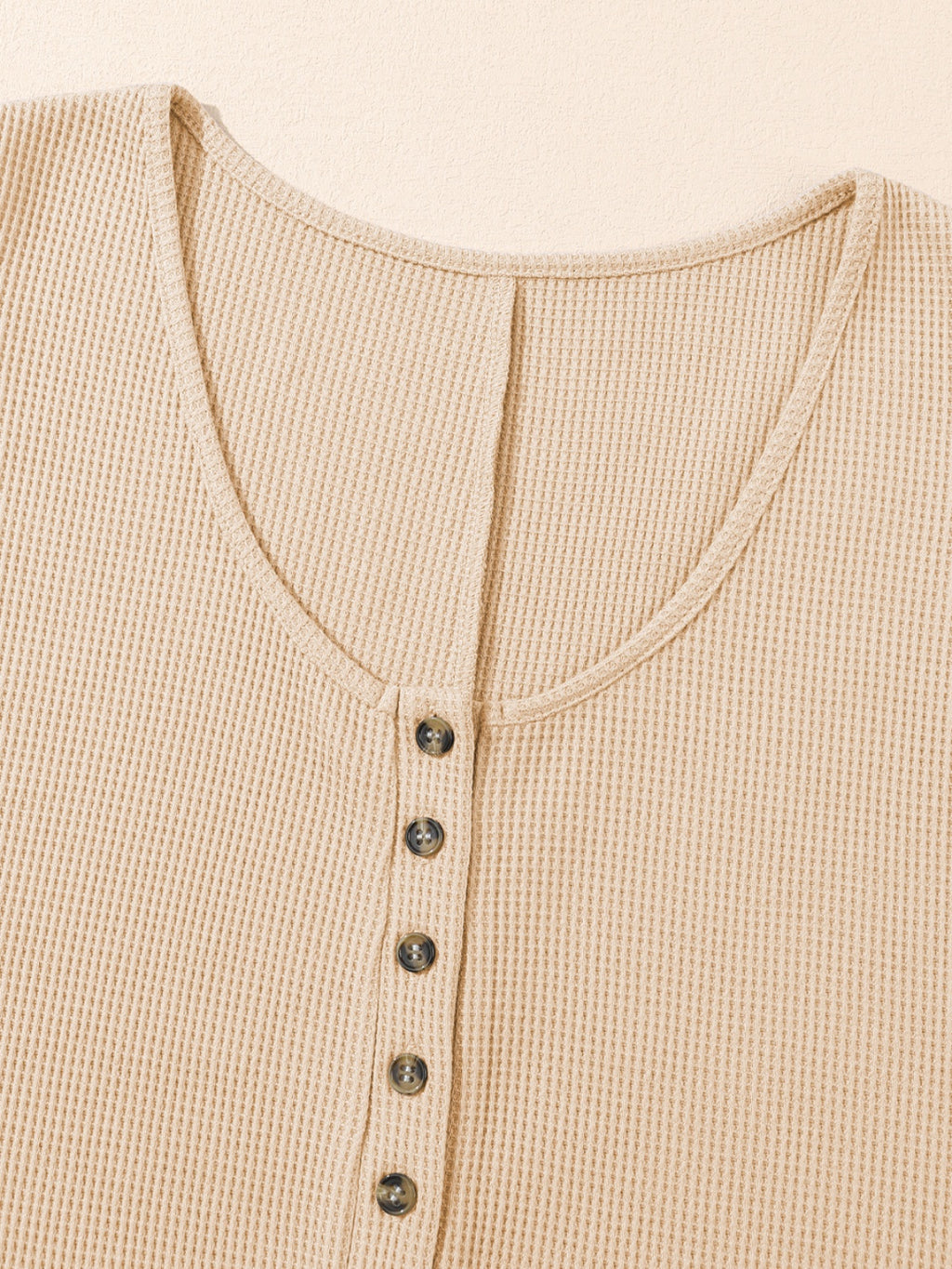 Waffle-Knit Half Button Sleeveless Romper with Pockets - Laazaar