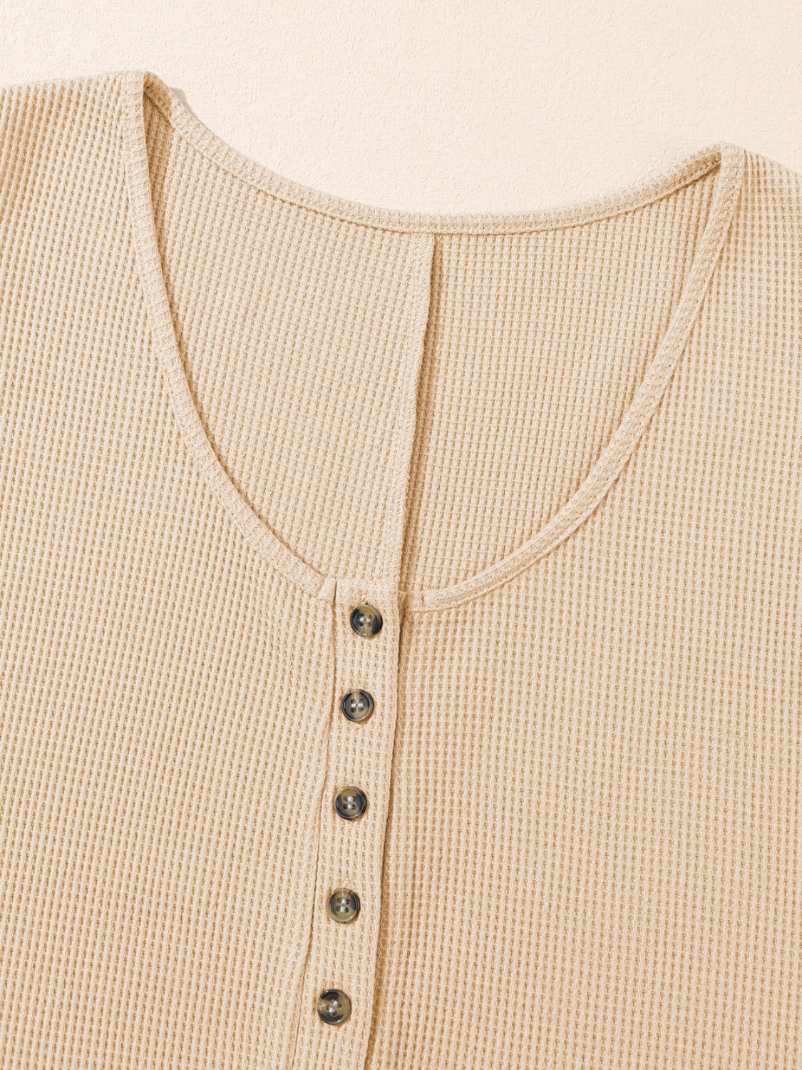 Waffle-Knit Half Button Sleeveless Romper with Pockets - Laazaar