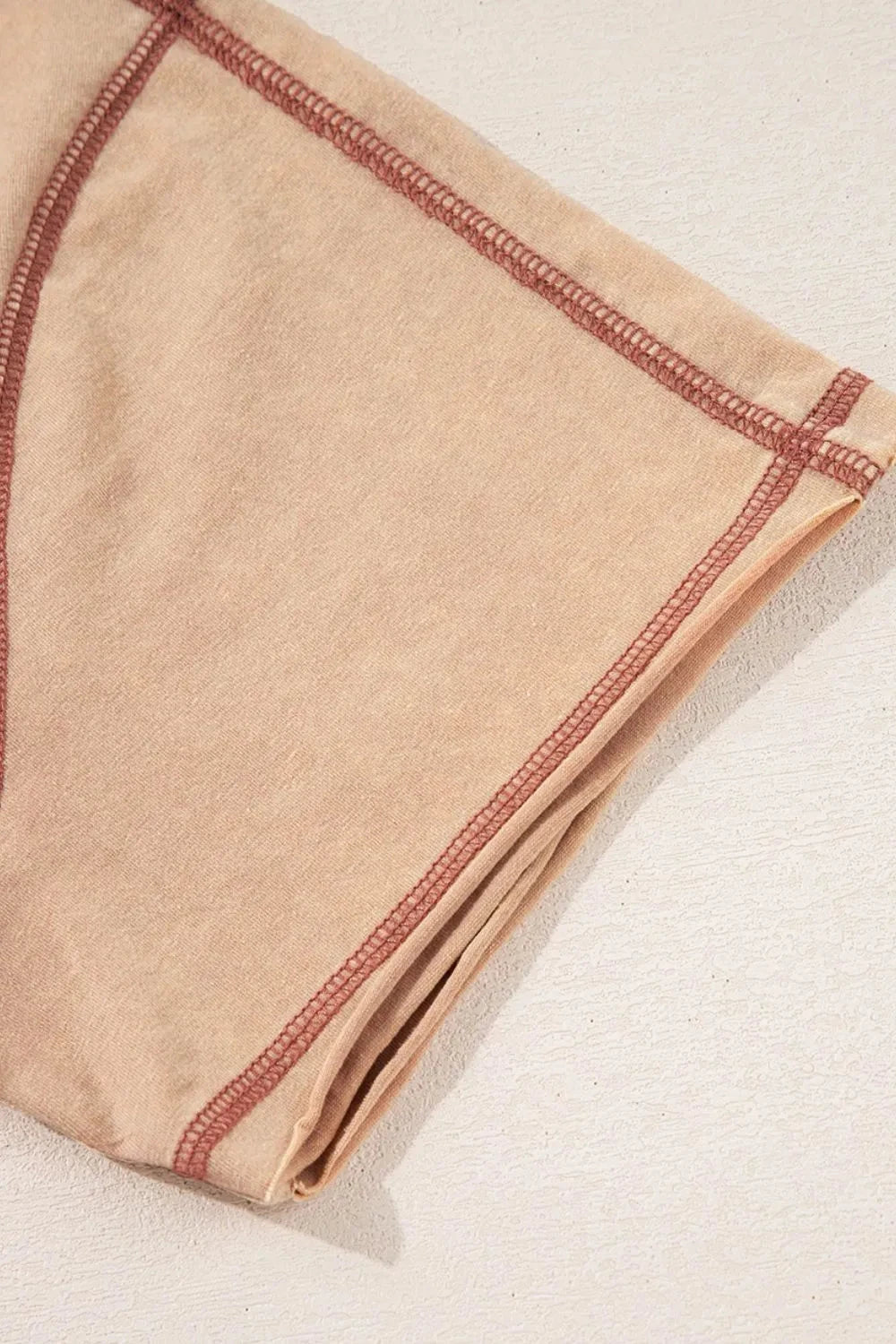 Mineral Wash Stud Beaded Star Pocketed T Shirt Dress