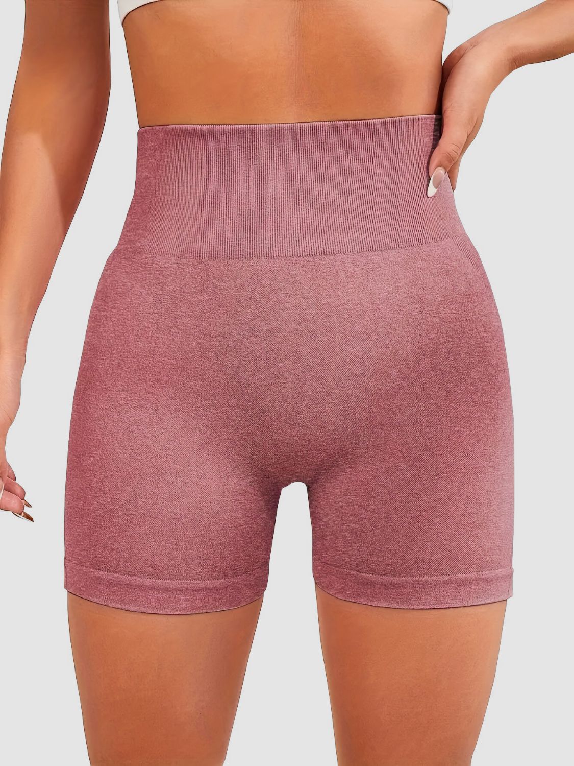High Waist Active Shorts - Laazaar