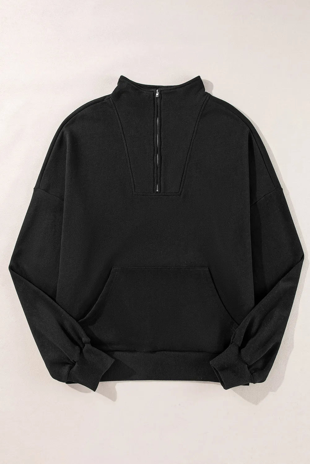 Half Zip Long Sleeve Sweatshirt - Laazaar