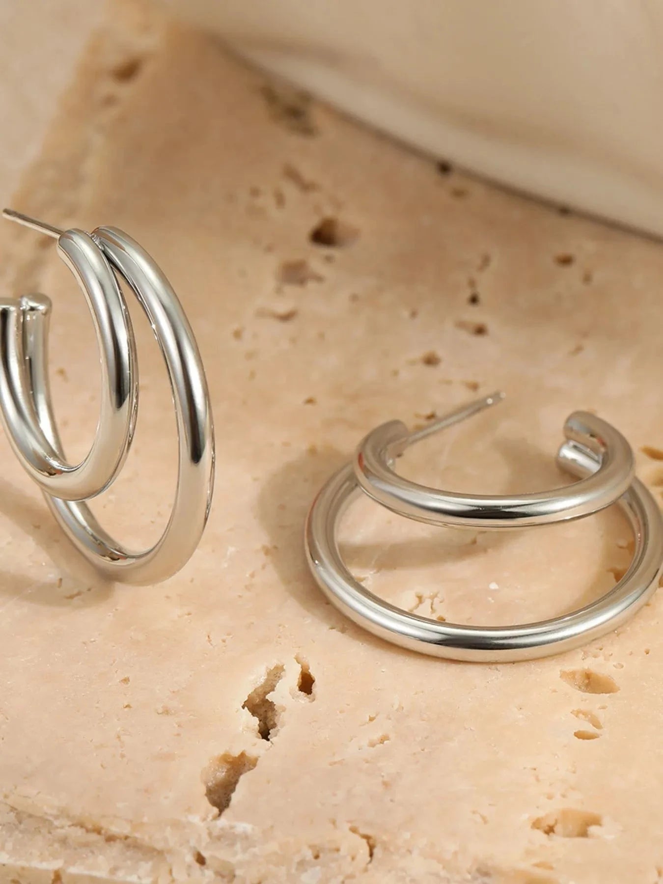 Stainless Steel Hoop Earrings