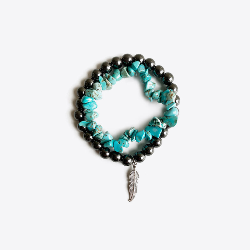 Turquoise Alloy Bracelet - Laazaar