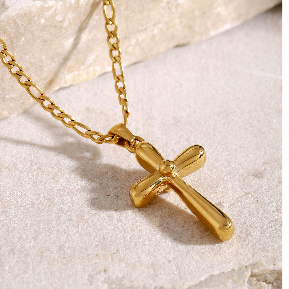 Stainless Steel Cross Necklace - Laazaar