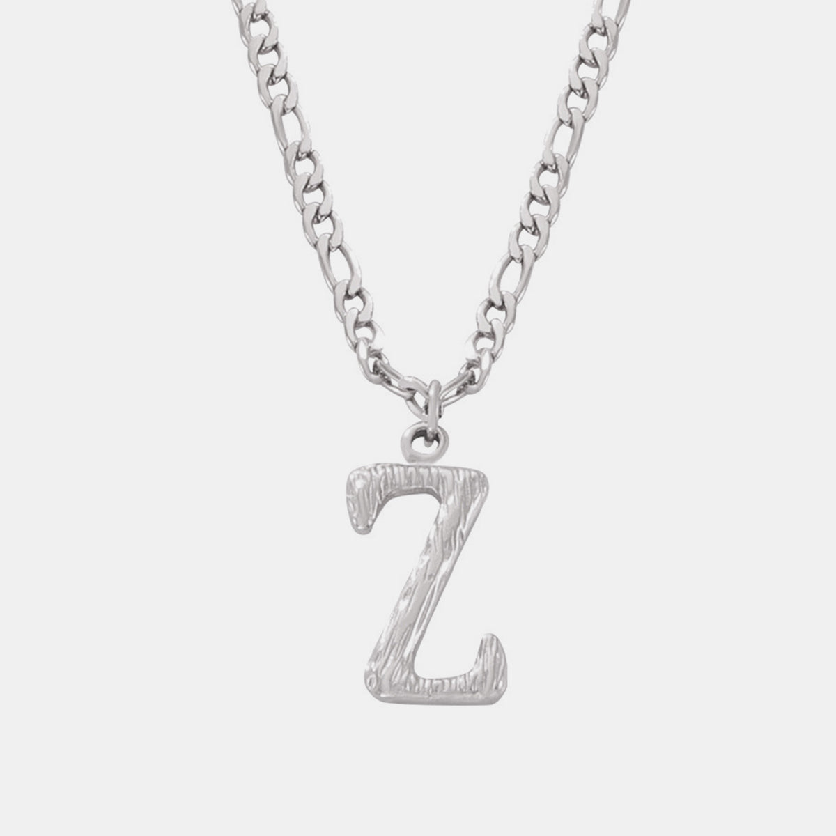 Titanium Steel Letter Pendant Necklace - Laazaar
