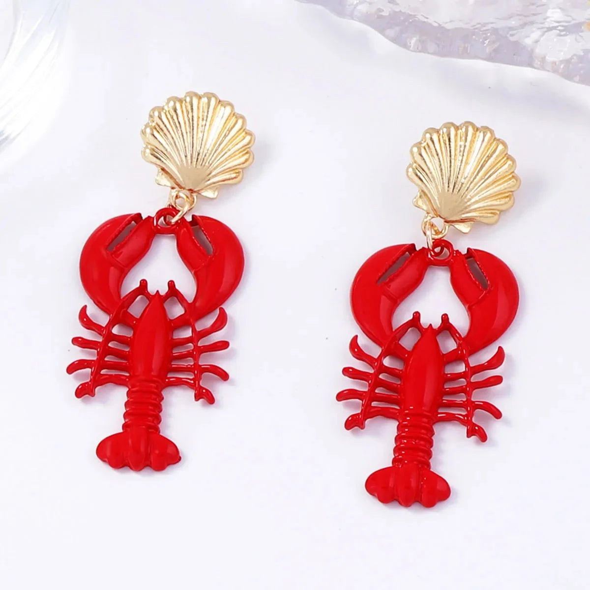 18K Gold-Plated Stainless Steel Drop Earrings