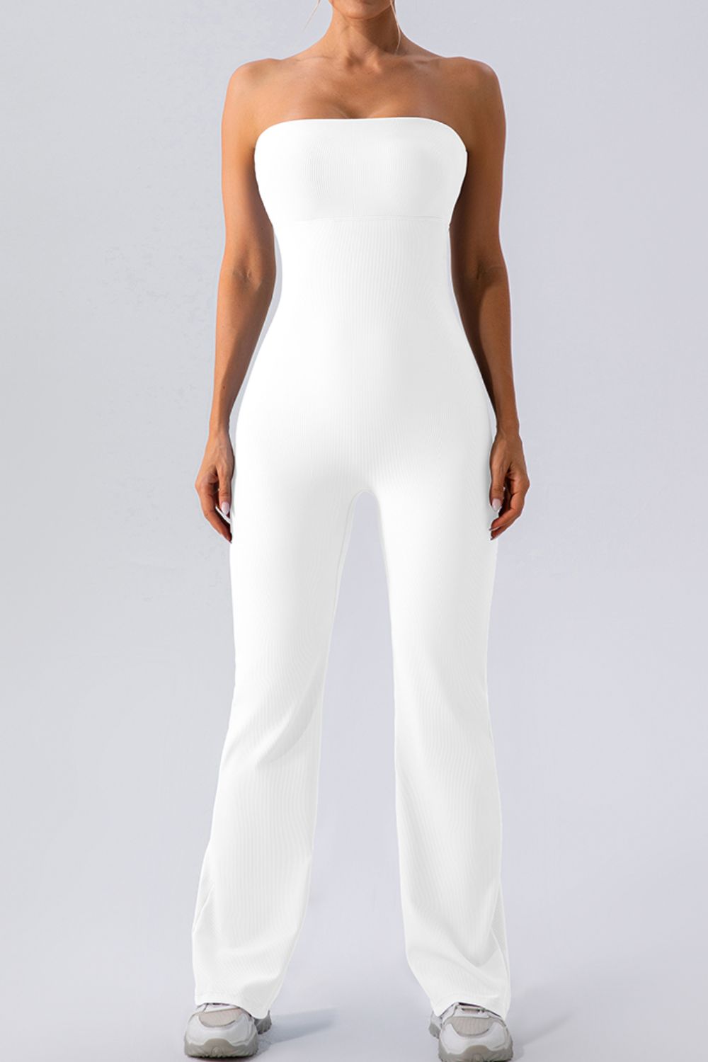 Sleeveless Straight Active Jumpsuit - Laazaar
