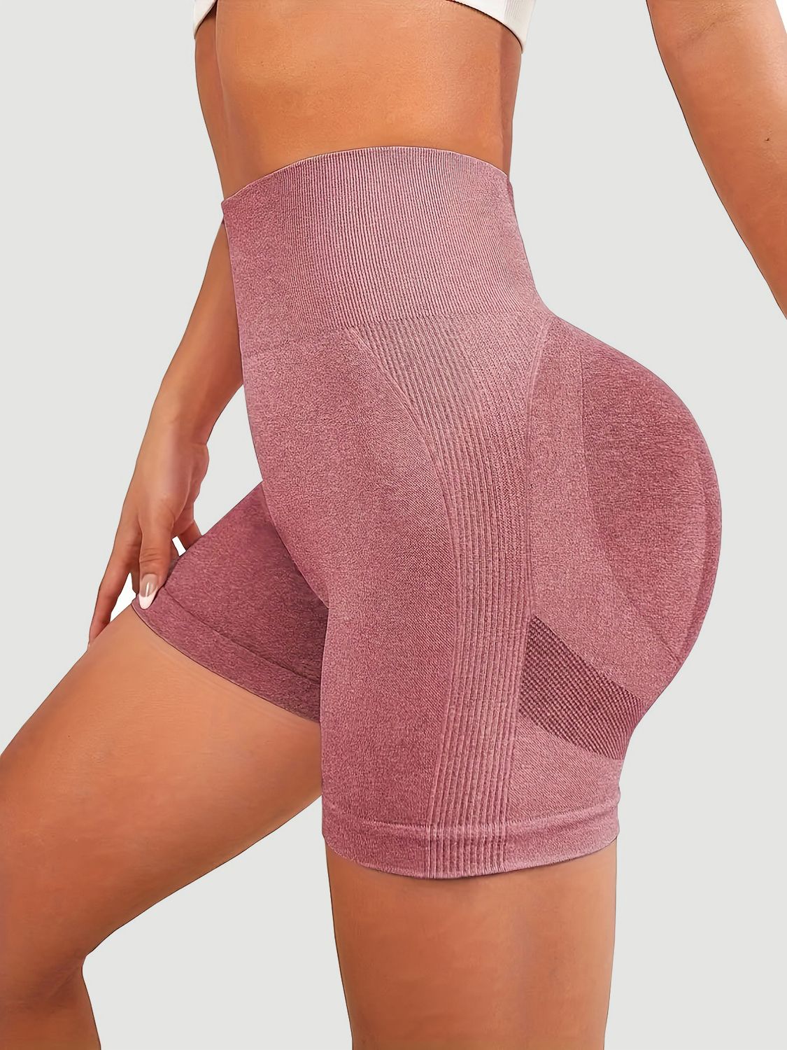 High Waist Active Shorts - Laazaar