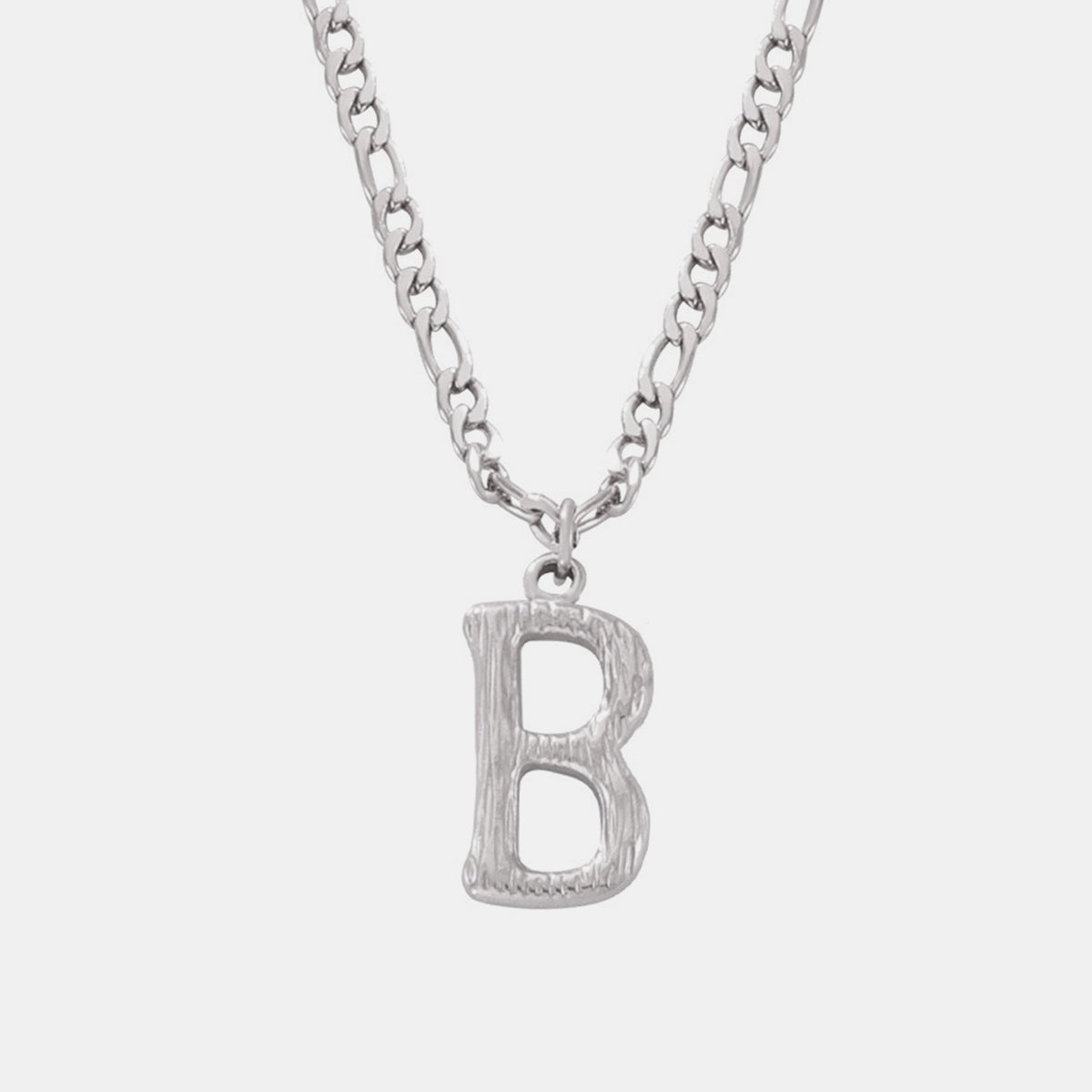 Titanium Steel Letter Pendant Necklace - Laazaar