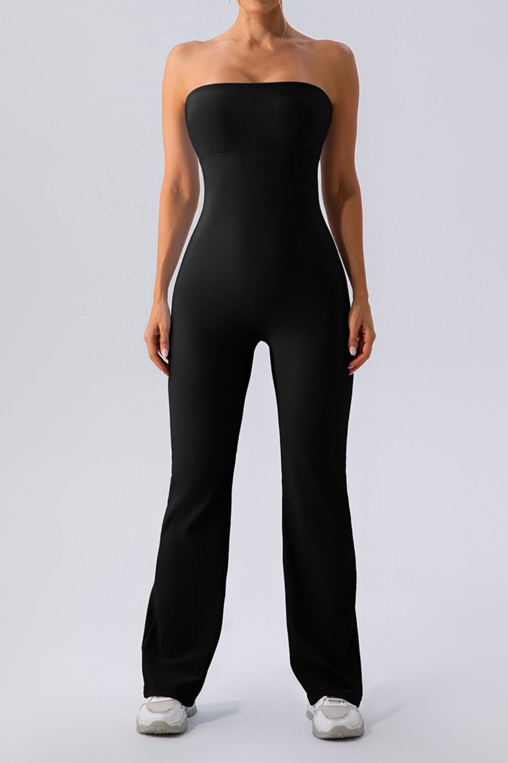 Sleeveless Straight Active Jumpsuit - Laazaar