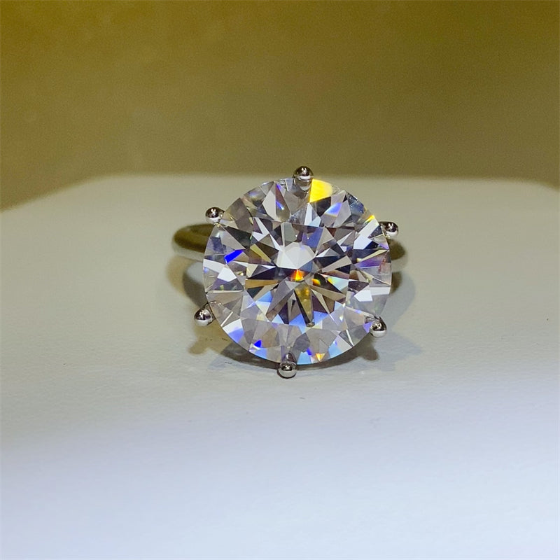 10 Carat Moissanite 925 Sterling Silver Ring - Laazaar