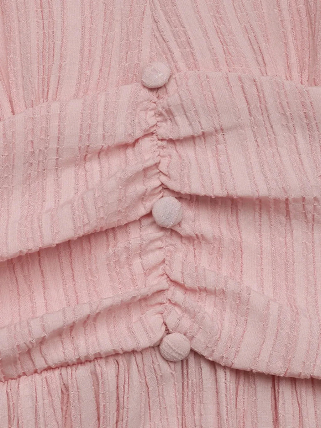 V-Neck Puff Sleeve Dress