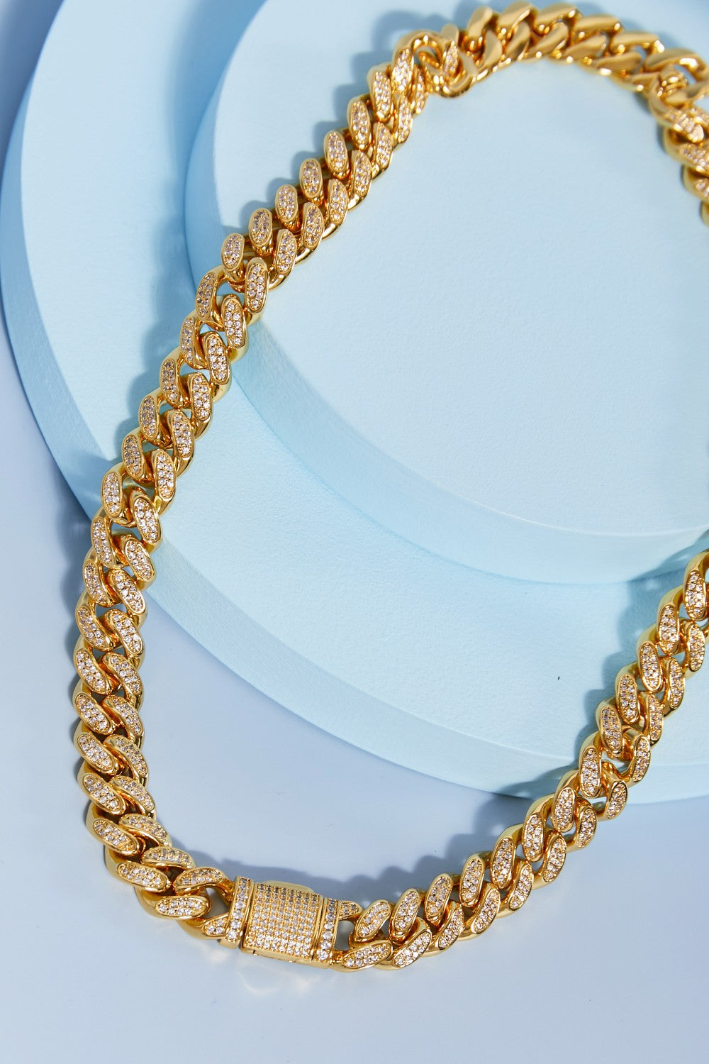 Brass Curb Chain Necklace - Laazaar