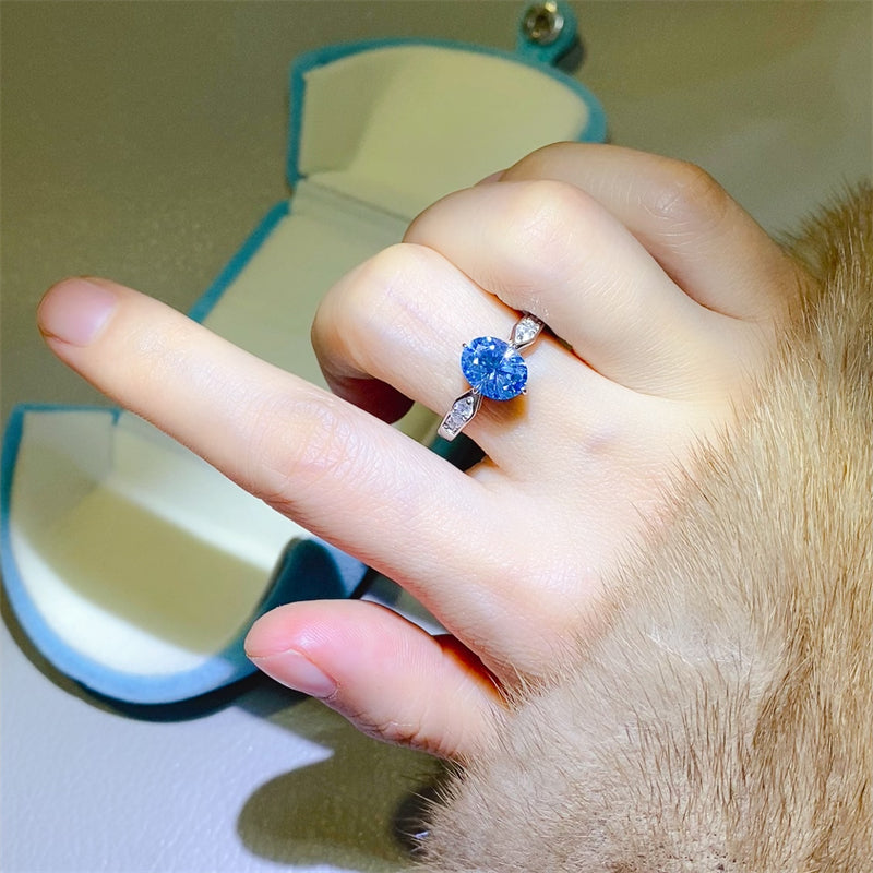 2 Carat Moissanite 925 Sterling Silver Ring - Laazaar