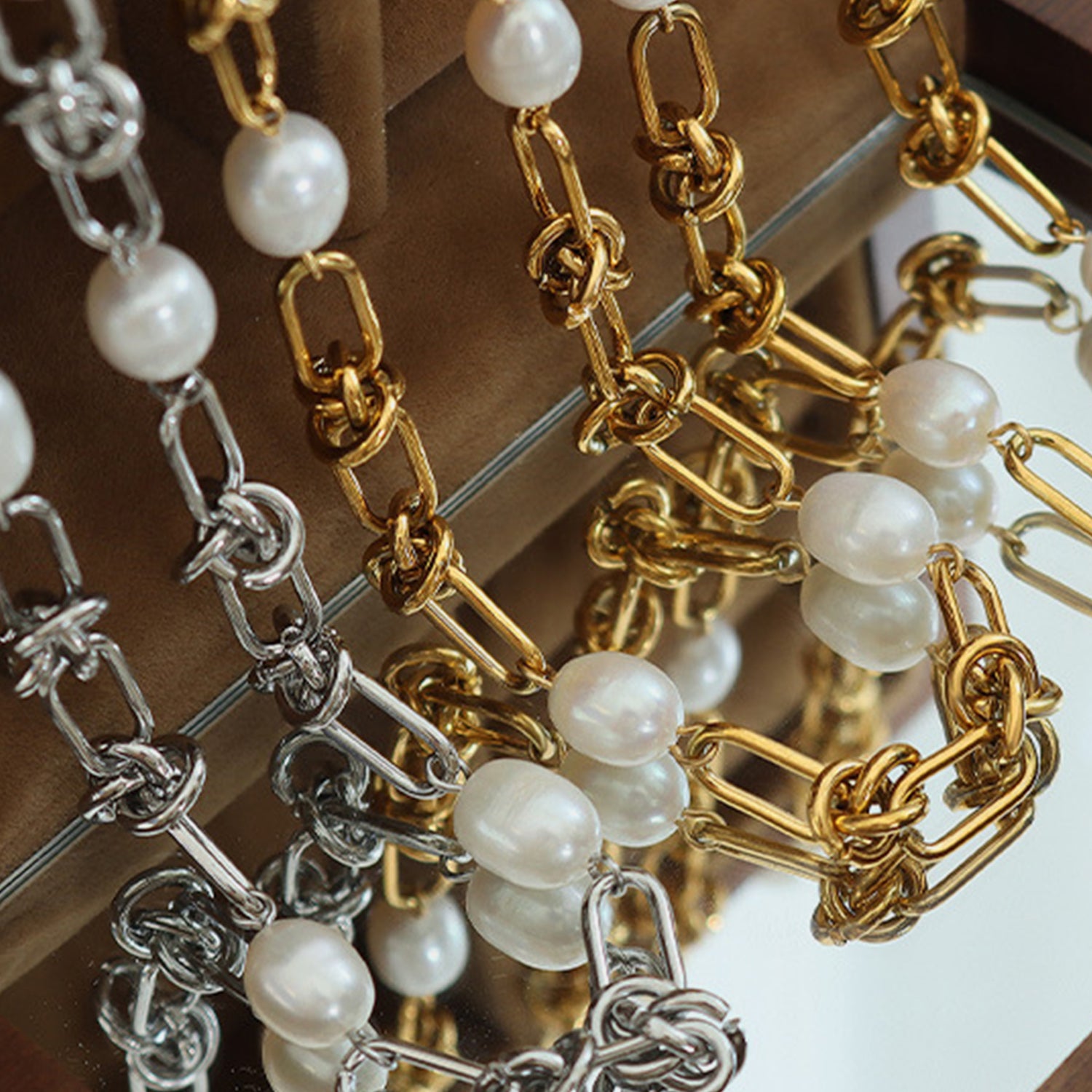 Freshwater Pearl Titanium Steel Bracelet - Laazaar