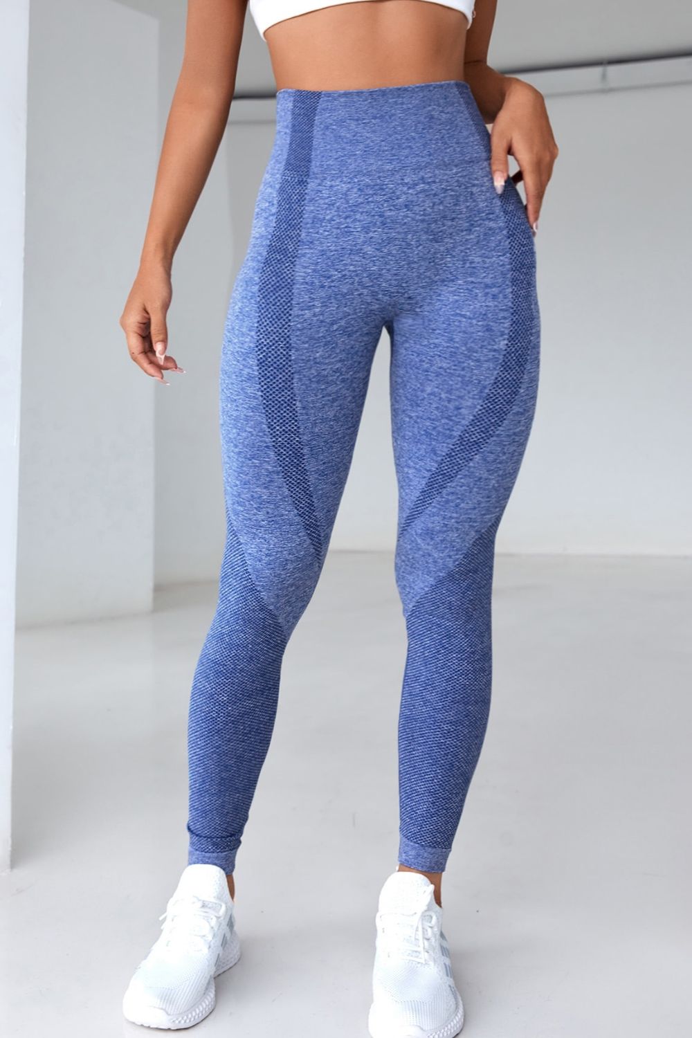 High Waistband Long Active Pants - Laazaar