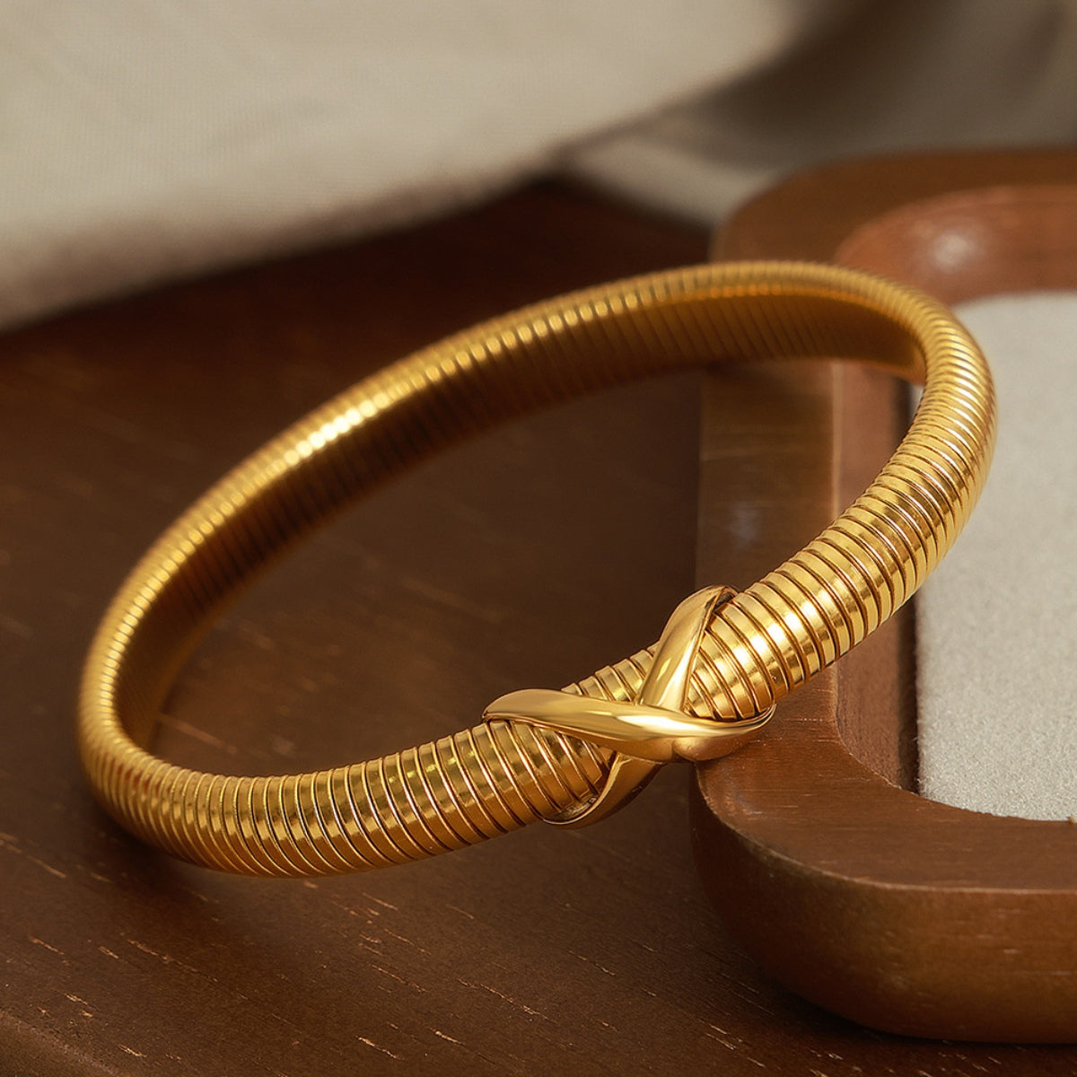 Titanium Steel Spring Shape Bracelet - Laazaar