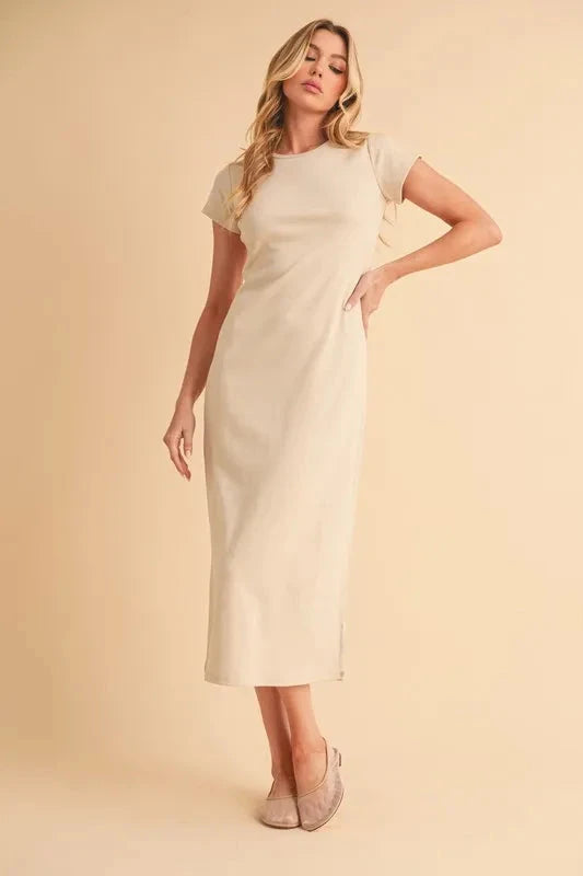 Aemi+Co Short Sleeve Midi Tee Dress