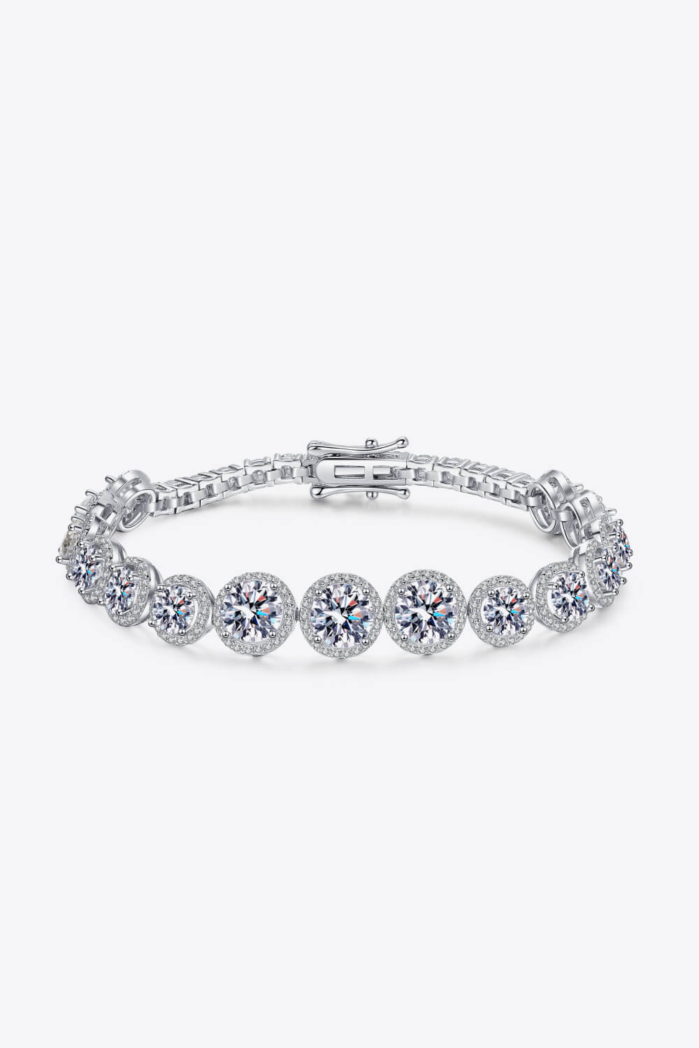 925 Sterling Silver 10.4 Carat Moissanite Bracelet - Laazaar