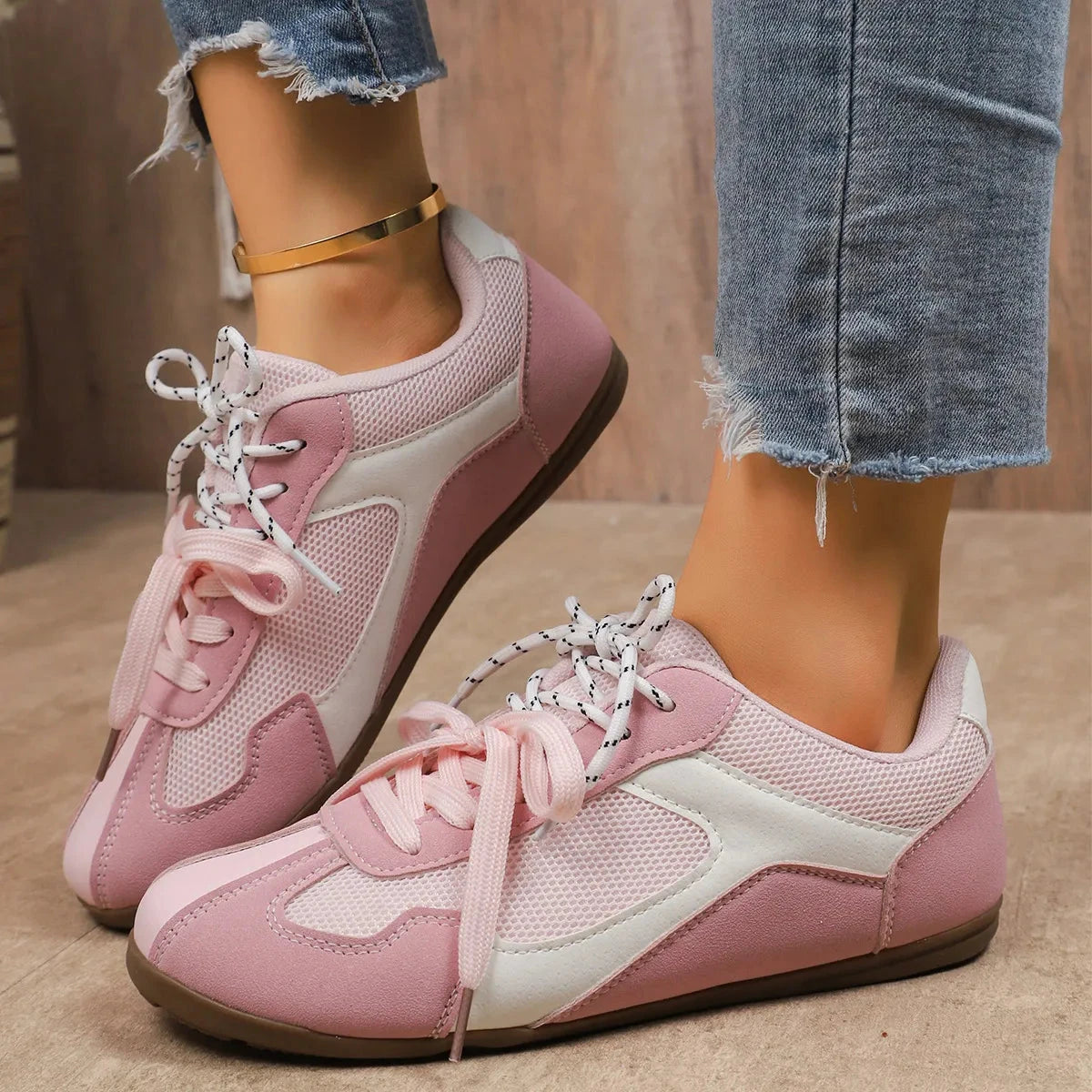 Round Toe Platform Sneakers