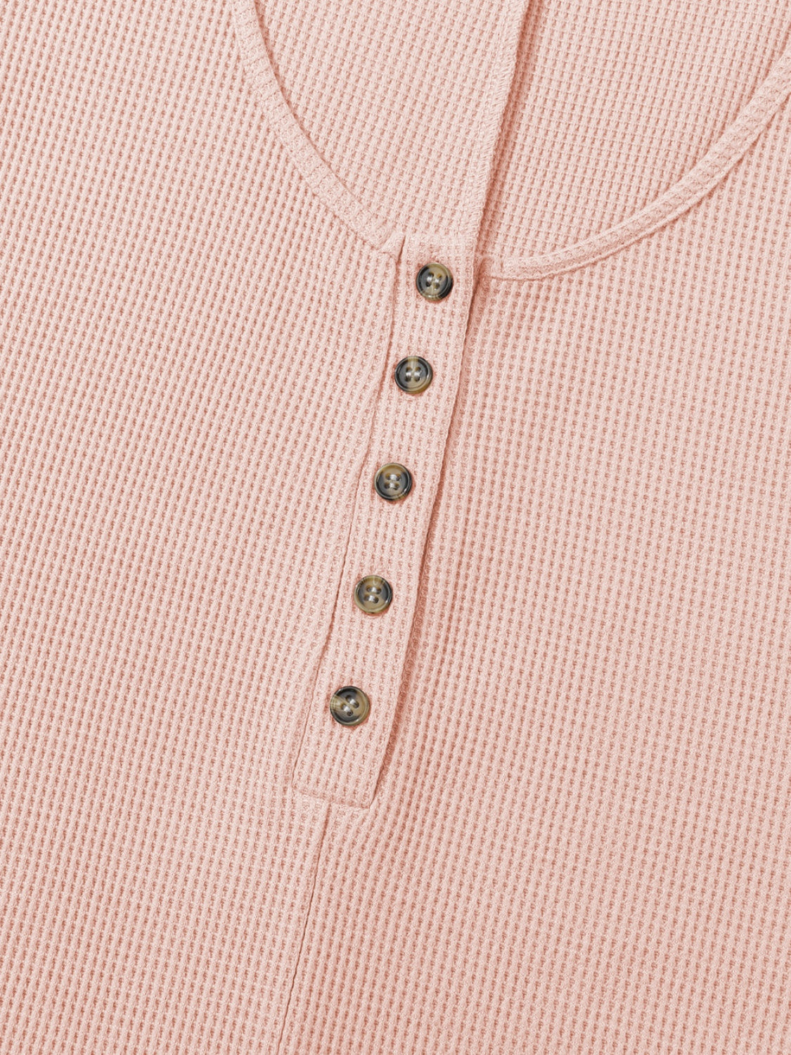 Waffle-Knit Half Button Sleeveless Romper with Pockets - Laazaar