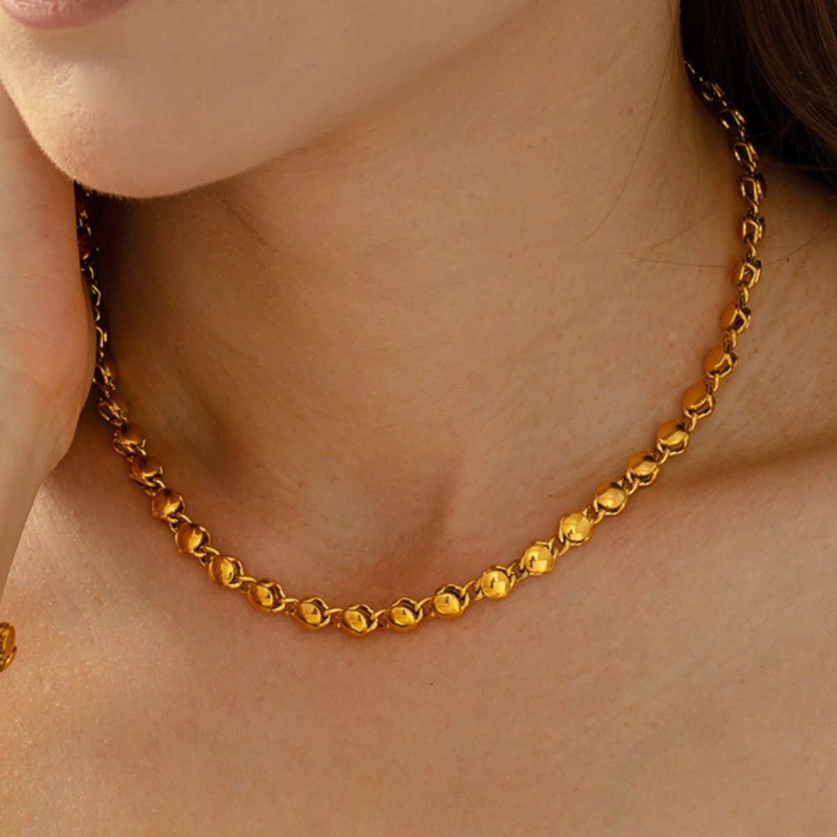 18K Gold-Plated Copper Necklace - Laazaar