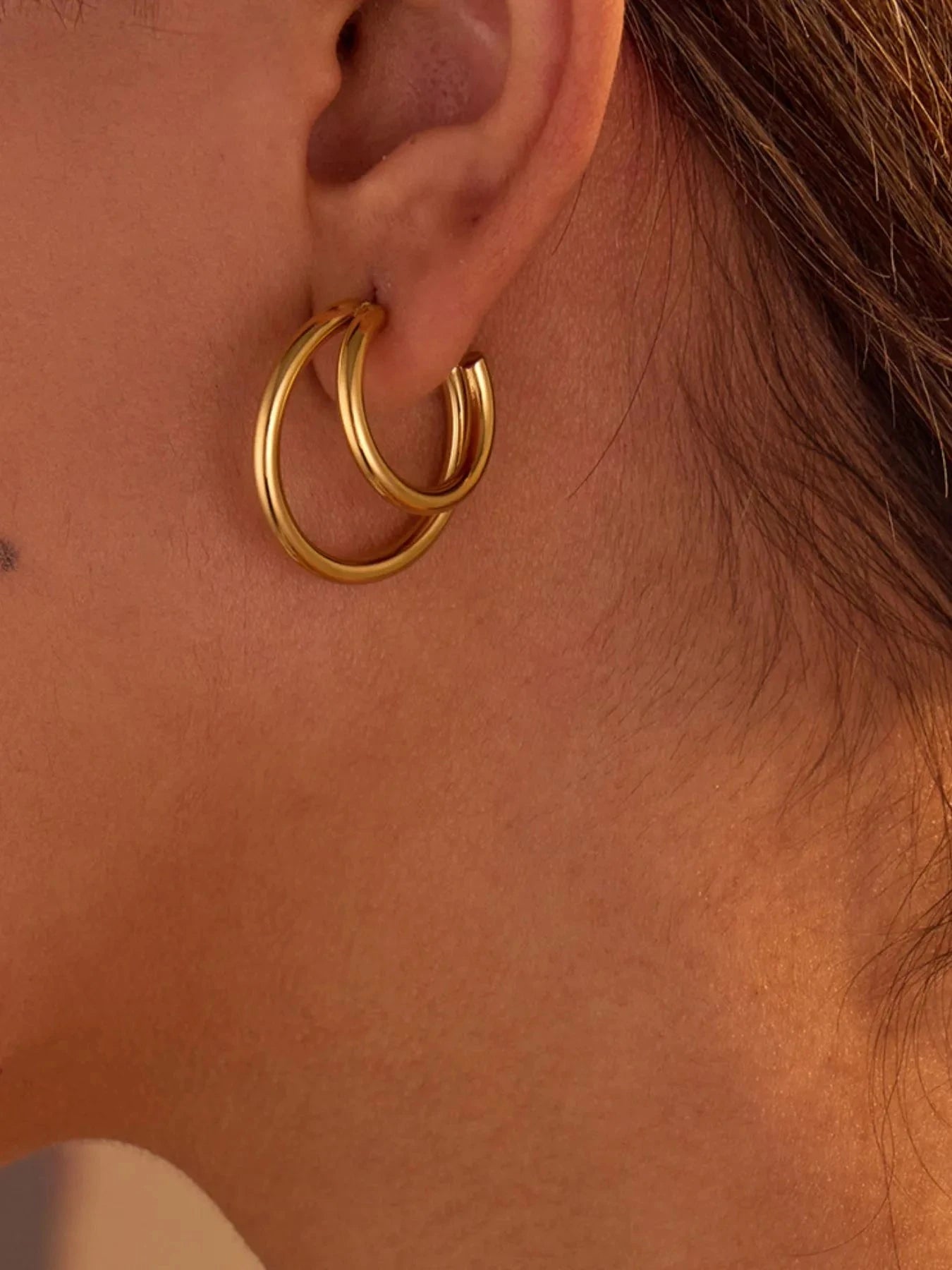 Stainless Steel Hoop Earrings