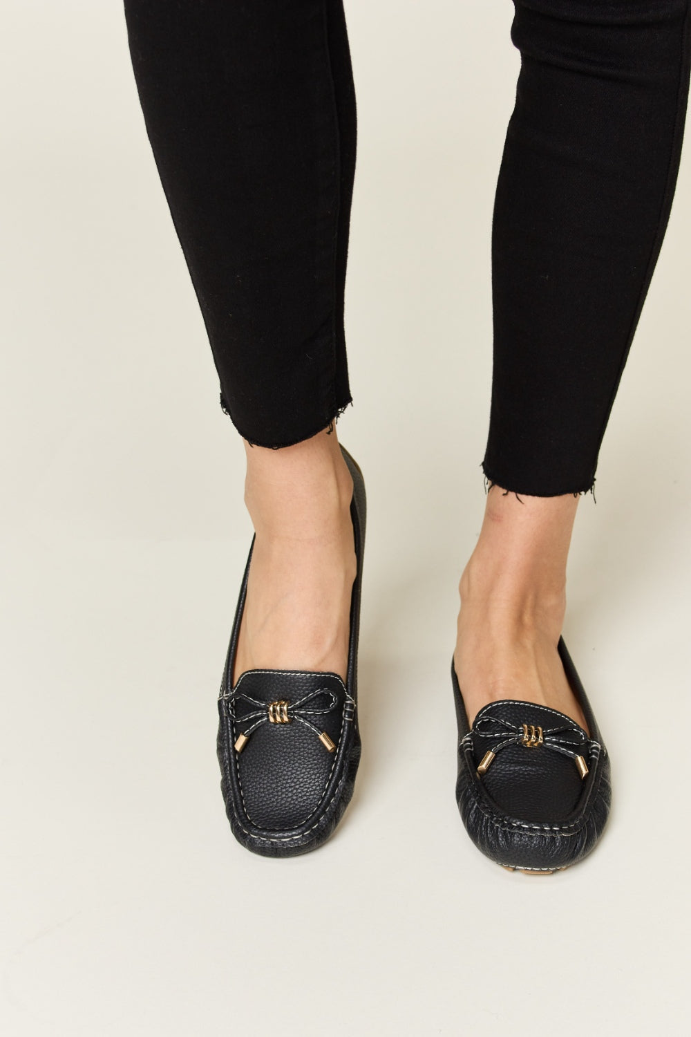 Forever Link Slip On Bow Flats Loafers - Laazaar