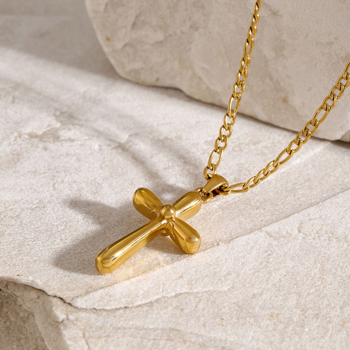 Stainless Steel Cross Necklace - Laazaar