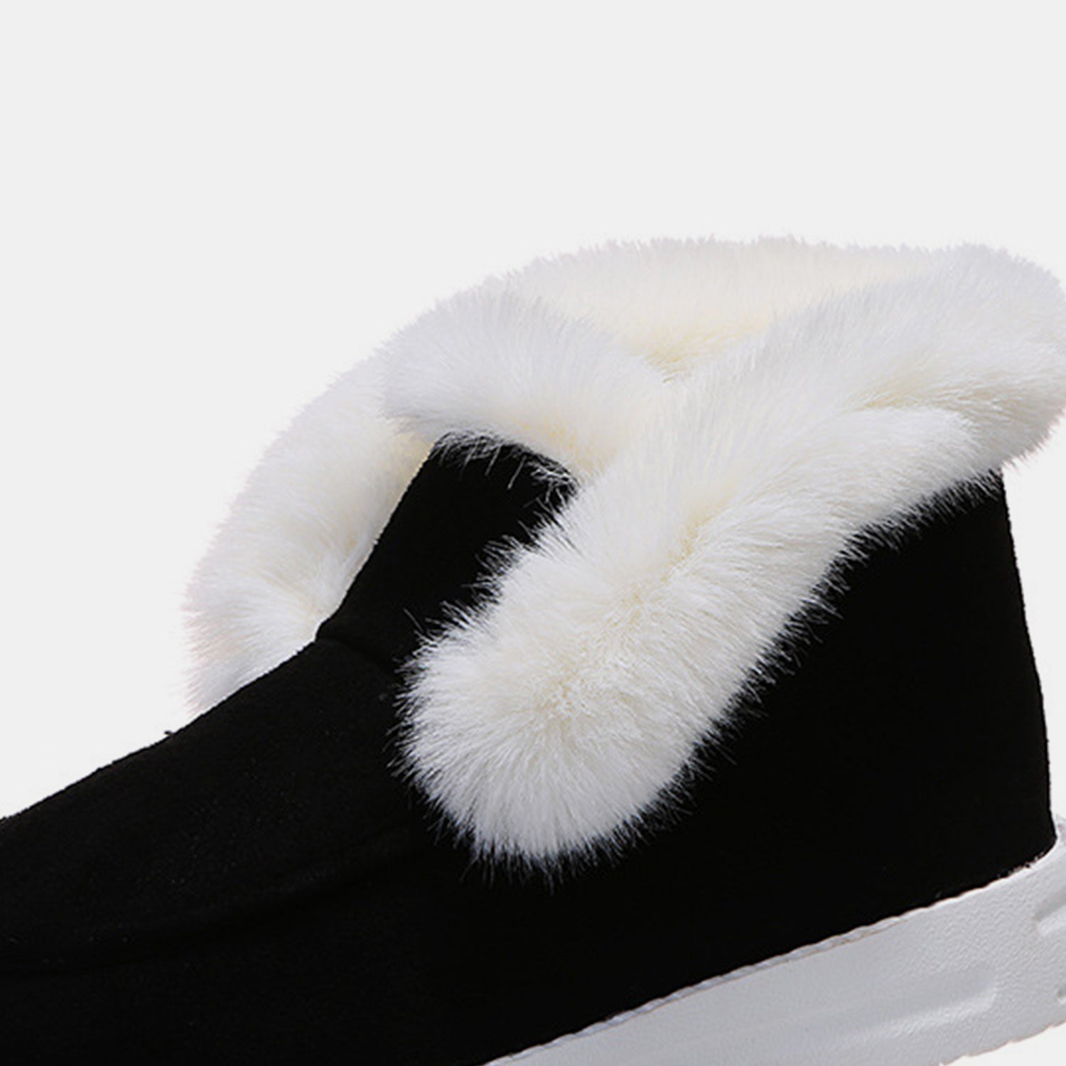 Furry Suede Snow Boots - Laazaar