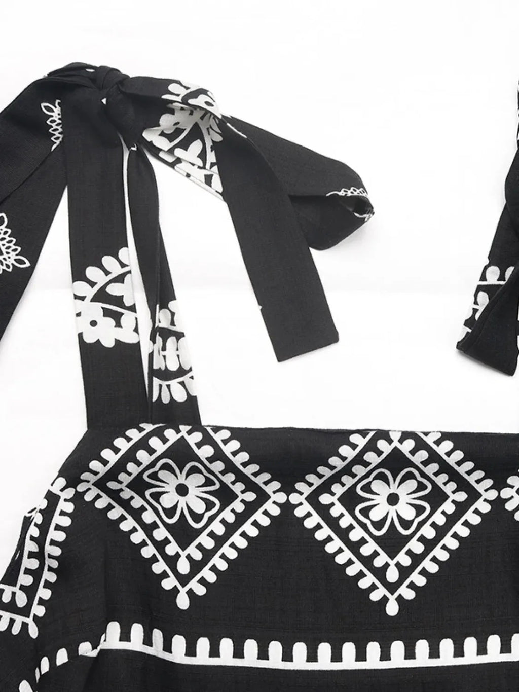 Printed Square Neck Maxi Cami Dress