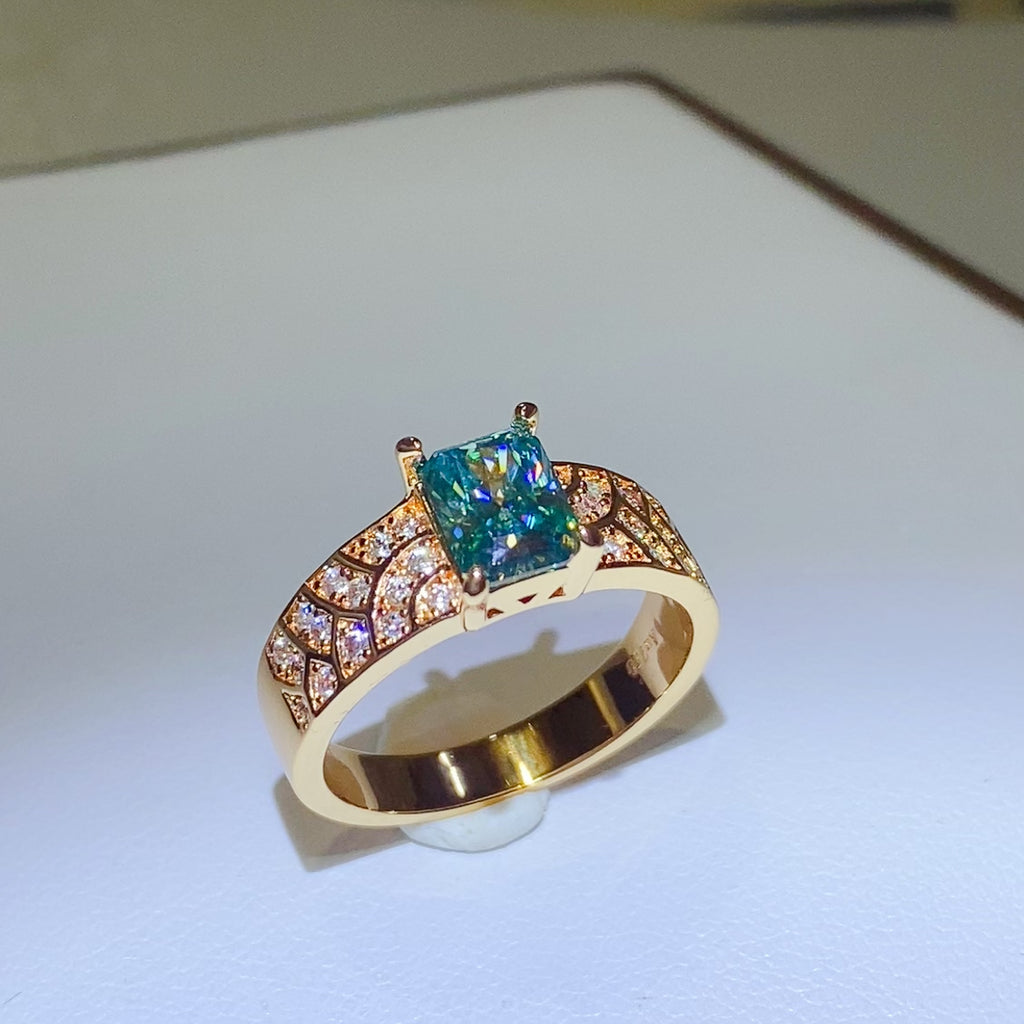 1 Carat Moissanite 925 Sterling Silver Ring - Laazaar