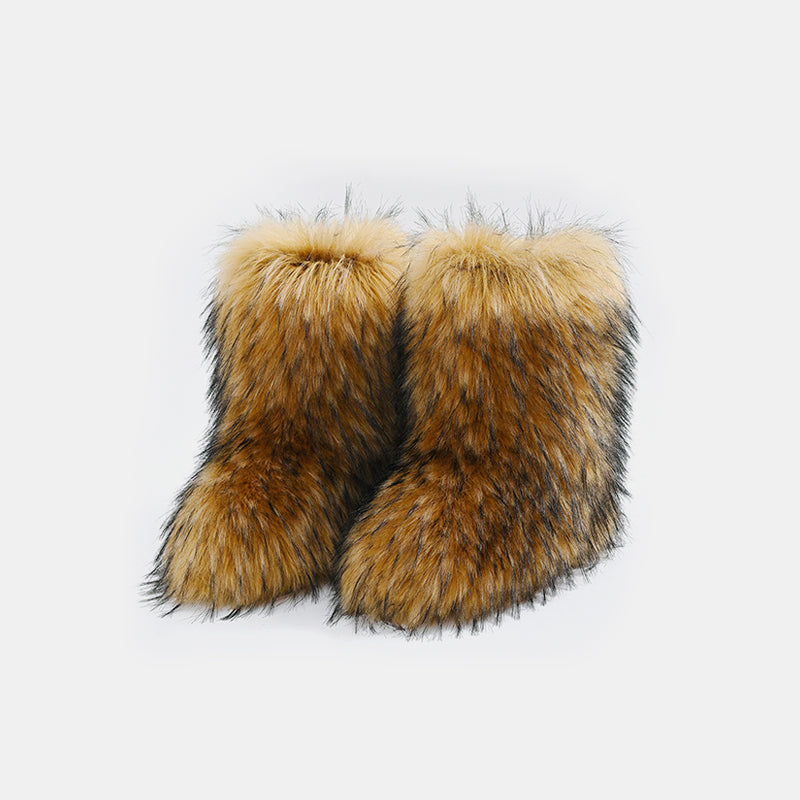 Thermal Fuzzy Platform Boots - Laazaar