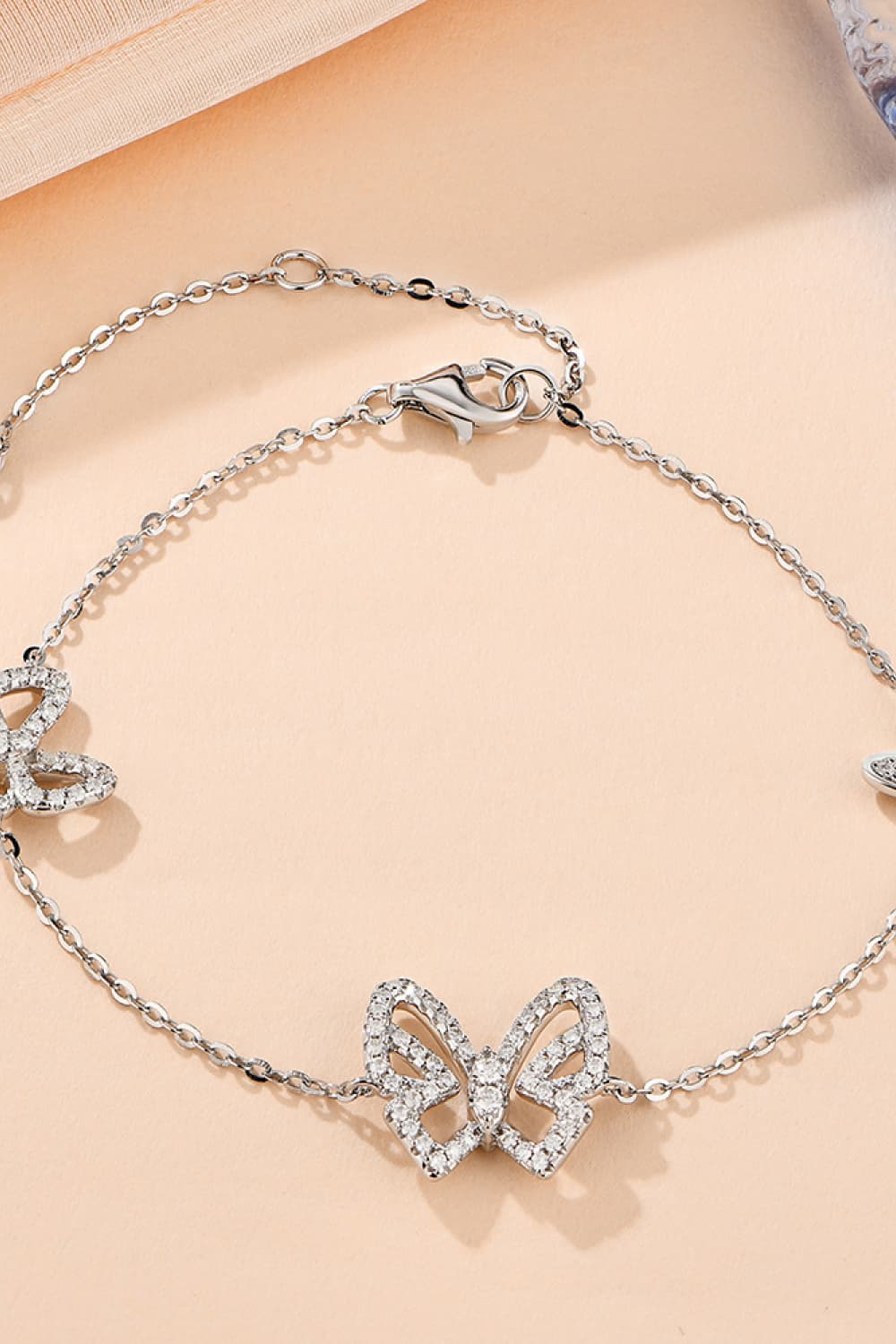 Moissanite Butterfly Shape Bracelet - Laazaar