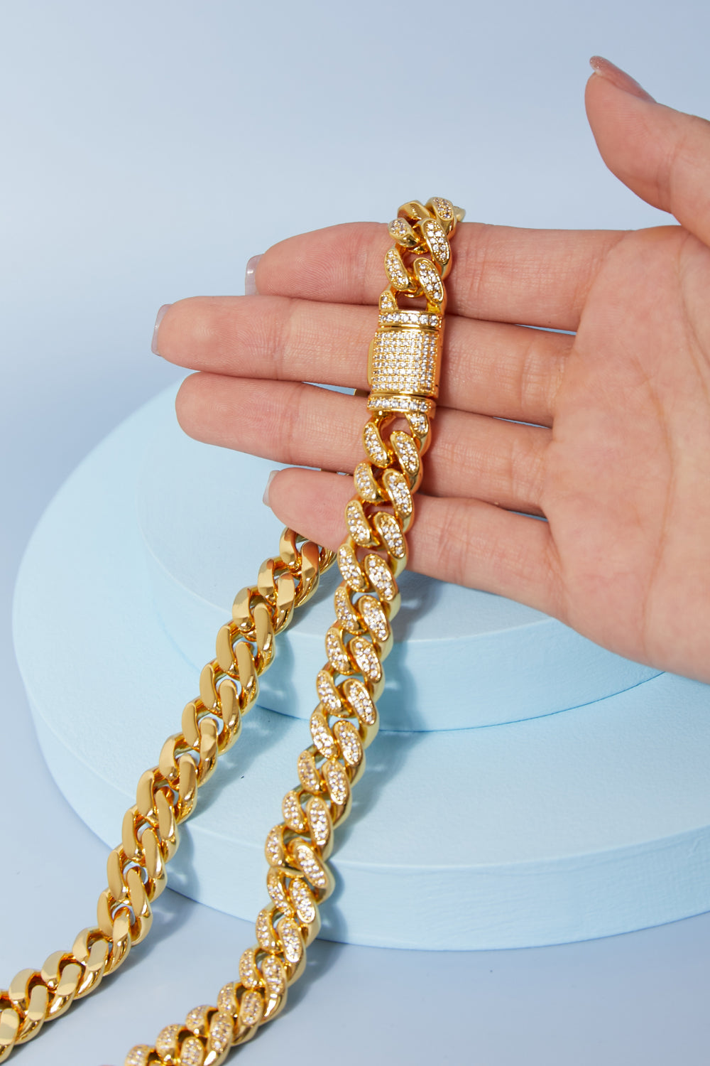 Brass Curb Chain Necklace - Laazaar