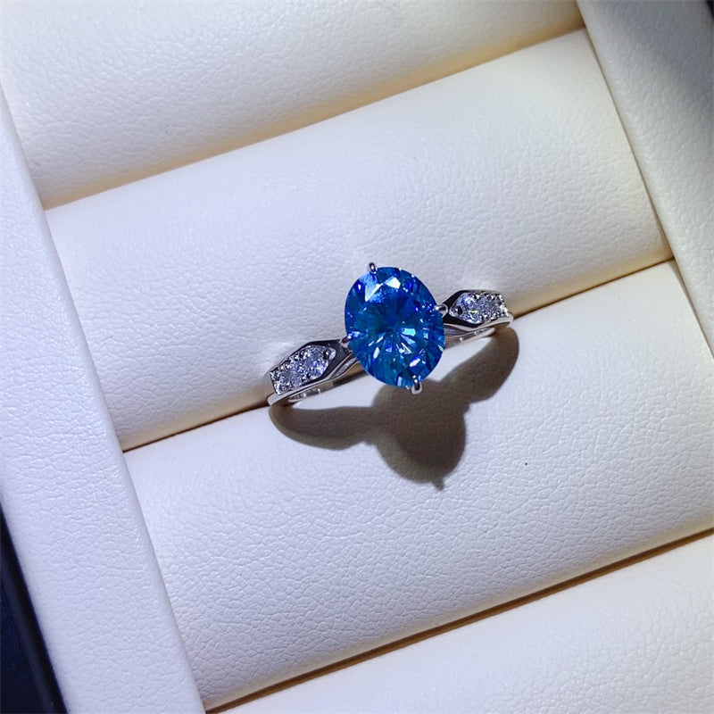 2 Carat Moissanite 925 Sterling Silver Ring - Laazaar