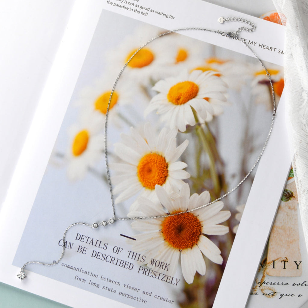 1.3 Carat Moissanite 925 Sterling Silver Drop Necklace - Laazaar