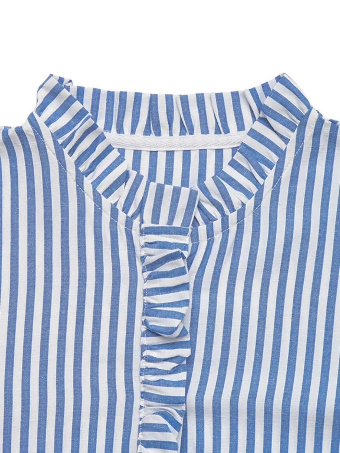 Striped Half Sleeve Mini Shirt Dress