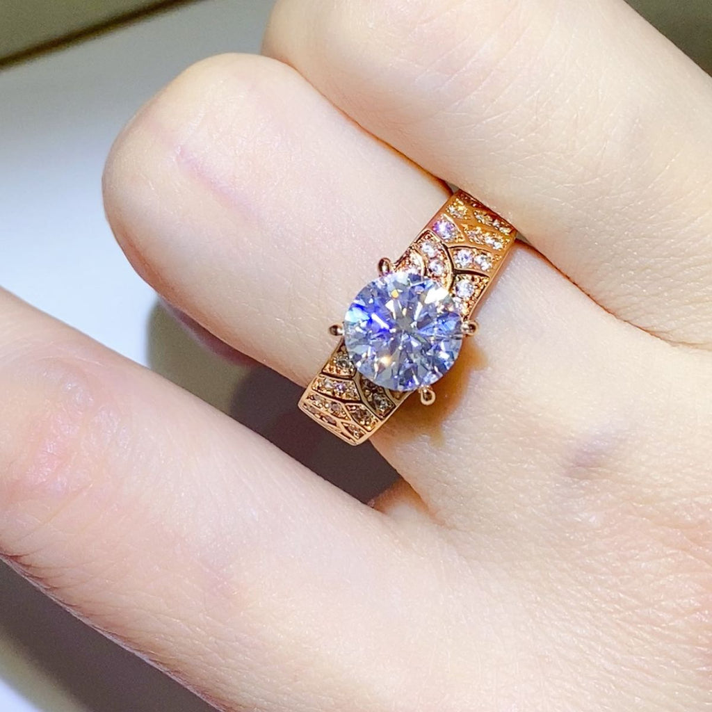 1.5 Carat 925 Sterling Silver Moissanite Ring - Laazaar