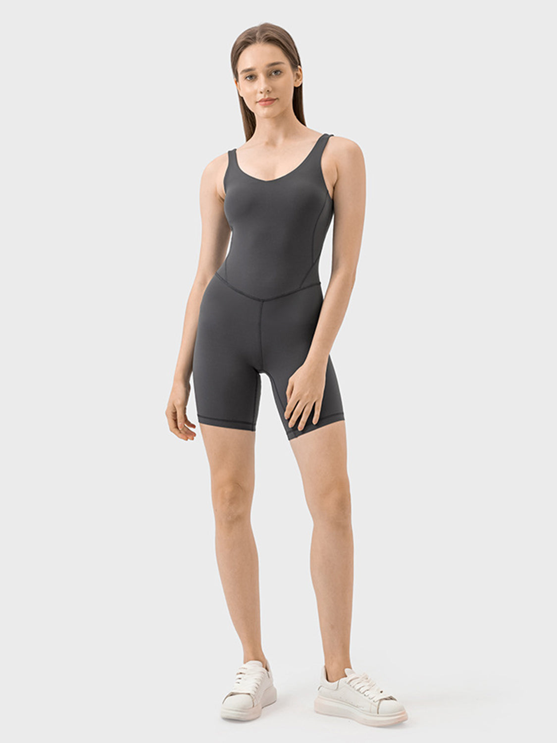 Millennia Wide Strap Active Romper - Laazaar
