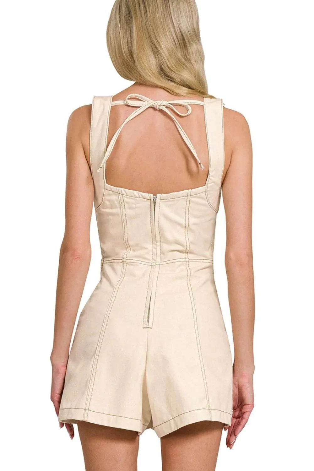 Zenana Tie Back Romper