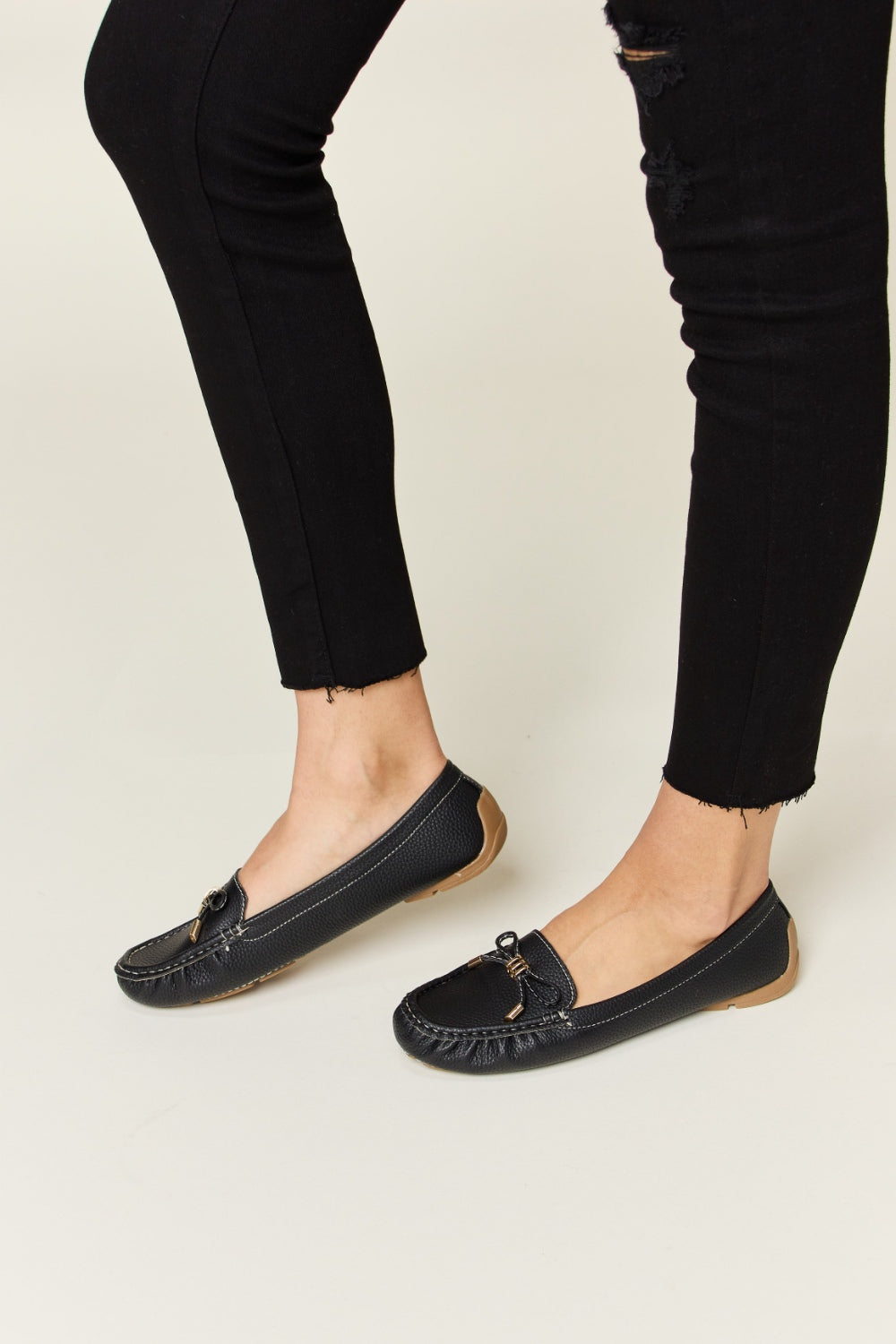 Forever Link Slip On Bow Flats Loafers - Laazaar