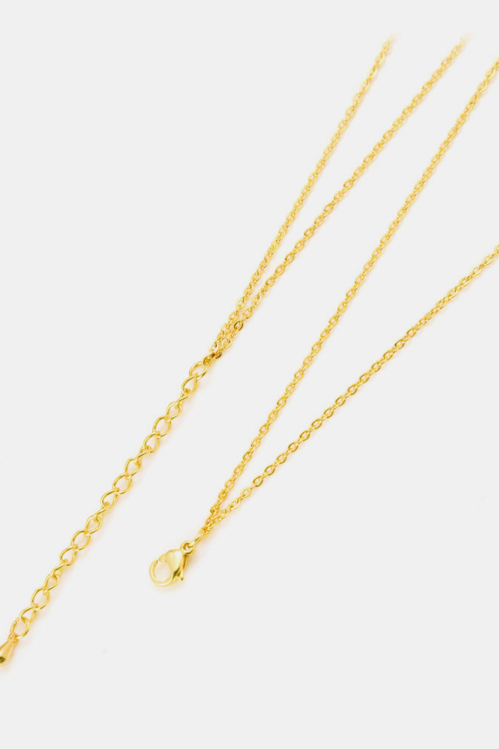 Linked Ring Pendant Chain Necklace - Laazaar