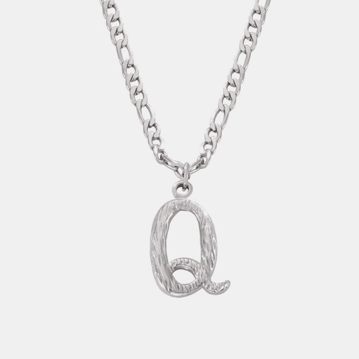 Titanium Steel Letter Pendant Necklace - Laazaar